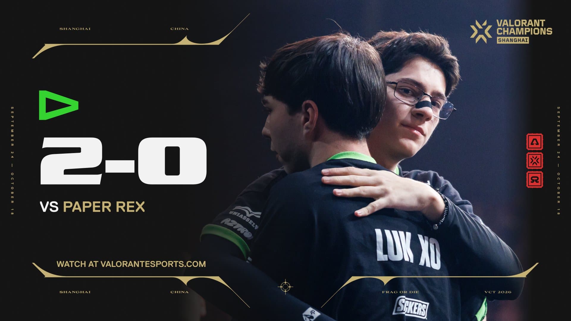 LOUD sweep Paper Rex to continue upper-bracket run at VALORANT Champions